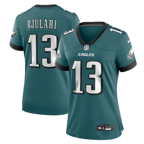 Azeez Ojulari Philadelphia Eagles Nike Women's Team Game Jersey - Midnight Green