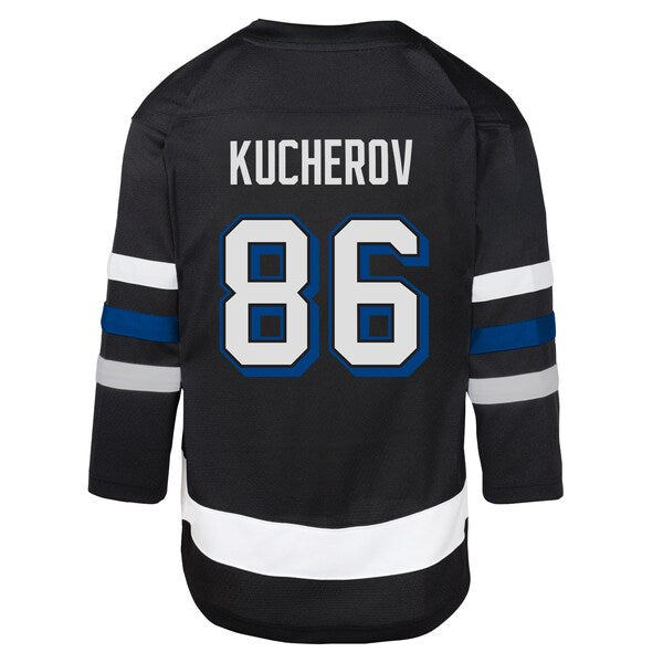 Nikita Kucherov Tampa Bay Lightning Youth Alternate Replica Player Jersey - Black