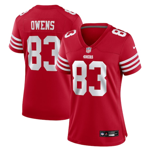Terique Owens San Francisco 49ers Nike Women's Team Game Jersey -  Scarlet