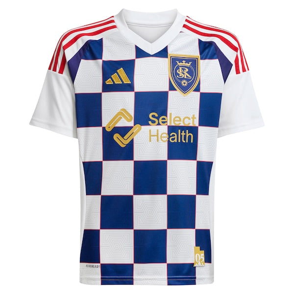 Real Salt Lake adidas 2025 Grid City Replica Custom Jersey - White