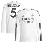 Jude Bellingham Los Merengues adidas 2024/25 Home Replica Long Sleeve Player Jersey - White