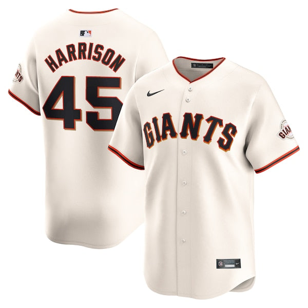 Kyle Harrison San Francisco Giants Nike Home Limited Player Jersey - Cream