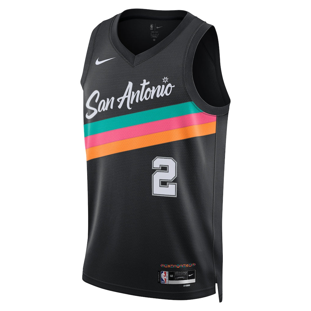 Dylan Harper San Antonio Spurs Nike Youth 2025/26 City Edition Swingman Jersey - Black