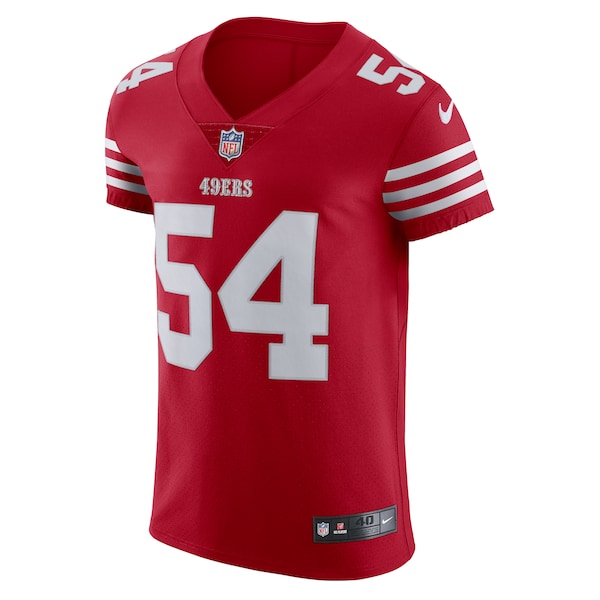 Fred Warner San Francisco 49ers Nike Vapor Elite Jersey - Scarlet/White
