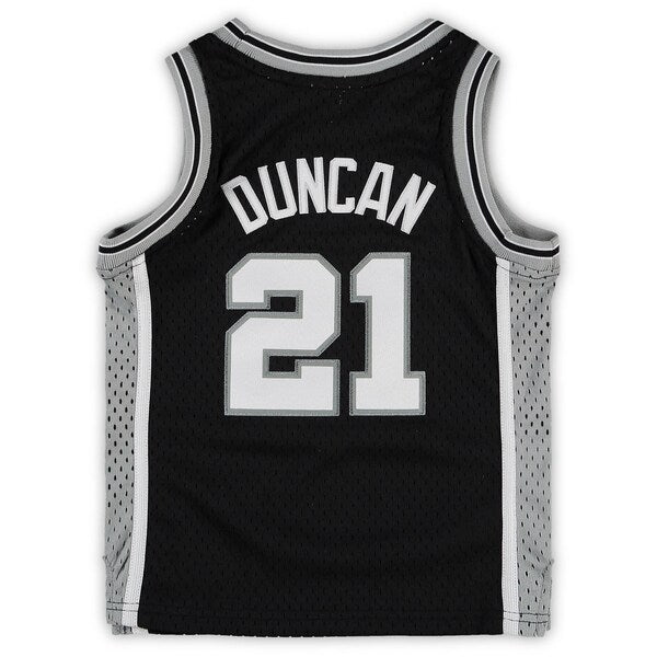 Tim Duncan San Antonio Spurs Preschool 1998/99 Hardwood Classics Throwback Team Jersey - Black