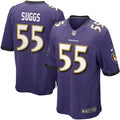 Mens Baltimore Ravens Terrell Suggs Nike Purple Game Jersey