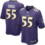 Mens Baltimore Ravens Terrell Suggs Nike Purple Game Jersey