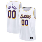 Los Angeles Lakers  Youth Fast Break Custom Replica Jersey - White  - Association Edition