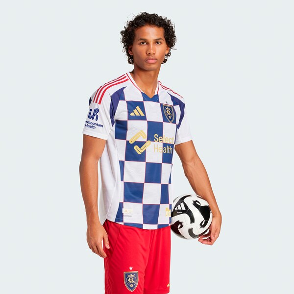 Real Salt Lake adidas 2025 Grid City Authentic Jersey - White