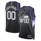 Utah Jazz Jordan Brand Unisex 2024/25 Custom Swingman Jersey - Statement Edition - Black