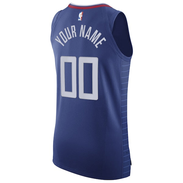 LA Clippers Nike 2020/21 Authentic Custom Jersey Blue - Icon Edition