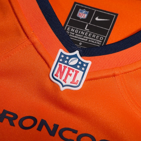 Men's Denver Broncos RJ Harvey Nike  Orange Team Game Jersey