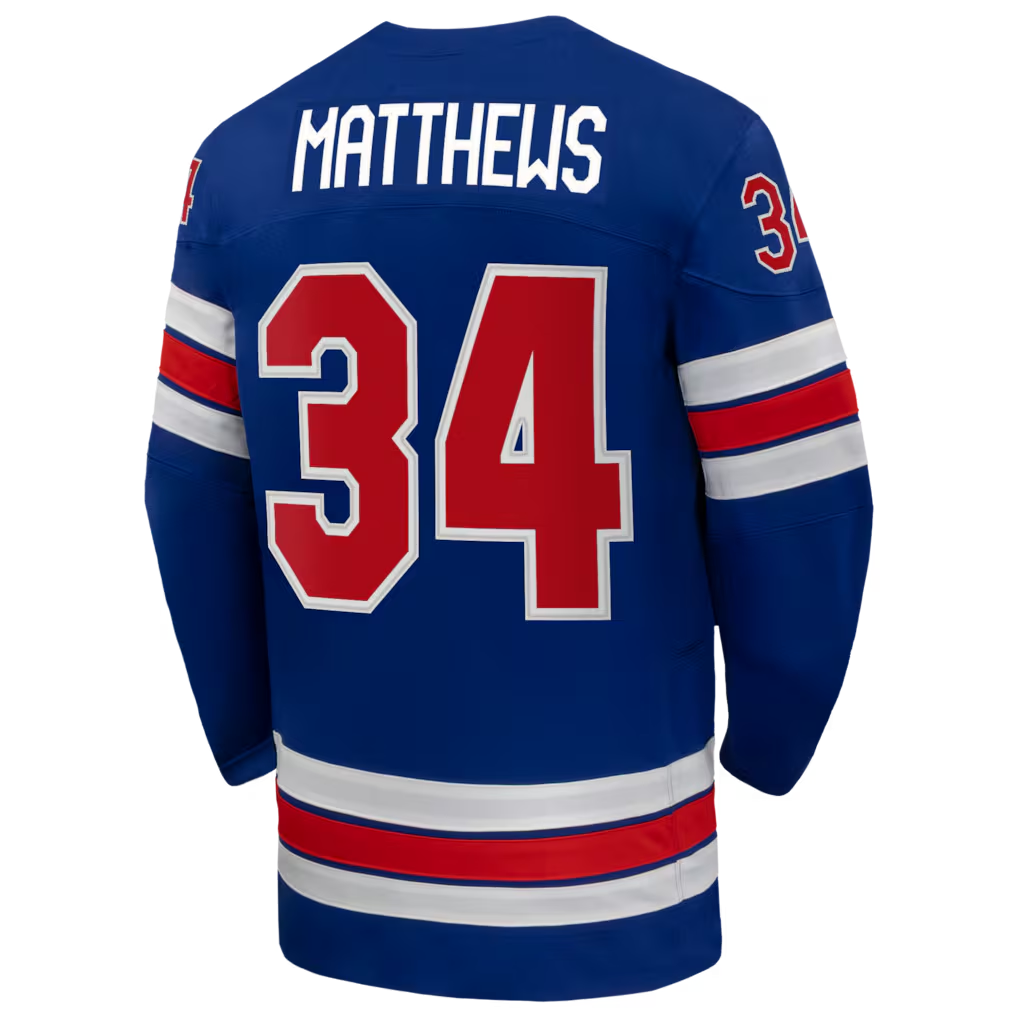 Auston Matthews USA Hockey Nike 2026 Home Replica Jersey - Royal