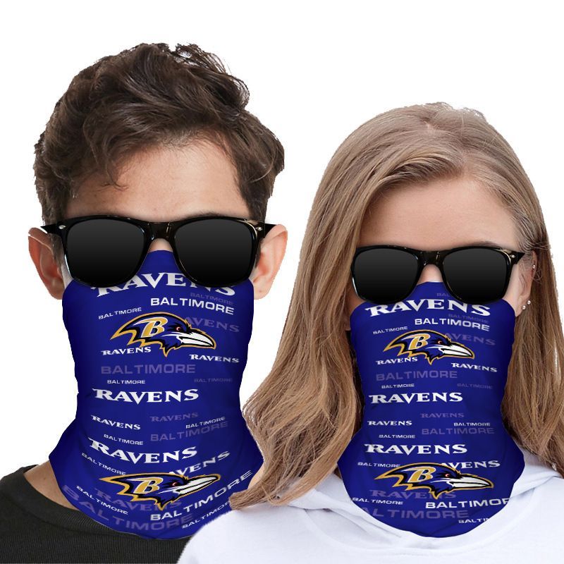 BALTIMORE RAVENS FACE MASK BANDANAS