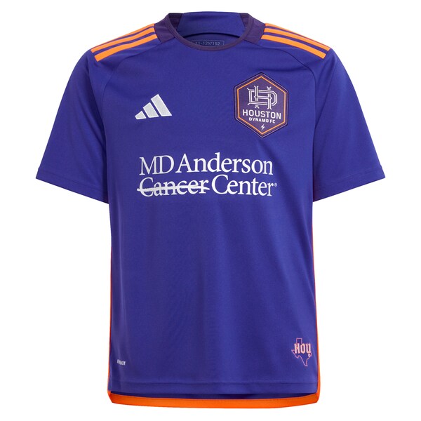 Amine Bassi Houston Dynamo FC adidas Youth 2024 Still Holdin' Replica Player Jersey – Purple
