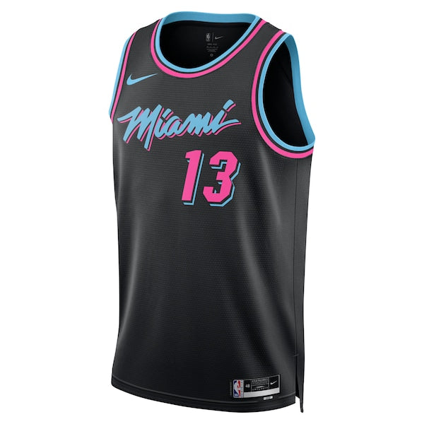 Bam Adebayo Miami Heat Nike Unisex 2025/26 Swingman Jersey - Black - City Edition