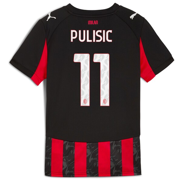 Christian Pulisic AC Milan Puma Youth 2025/26 Home Replica Player Jersey - Red