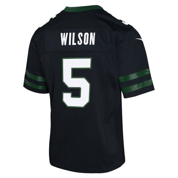Garrett Wilson New York Jets Nike Youth Alternate Game Jersey - Legacy Black