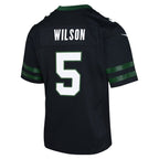 Garrett Wilson New York Jets Nike Youth Alternate Game Jersey - Legacy Black