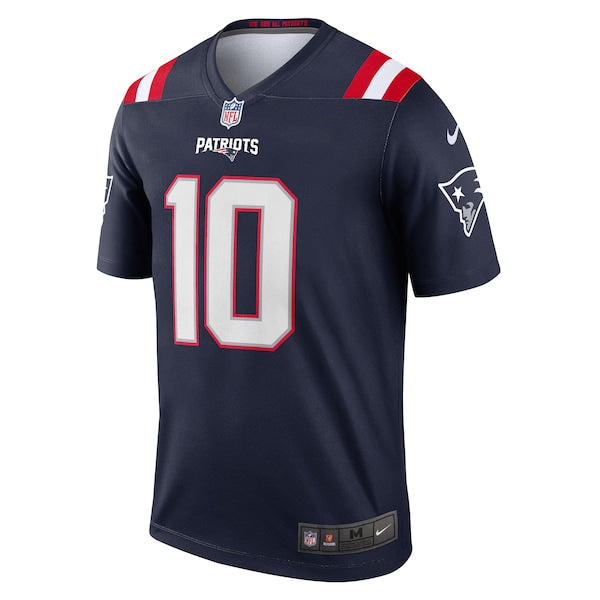Drake Maye New England Patriots Nike Team Legend Player Performance Top - Navy