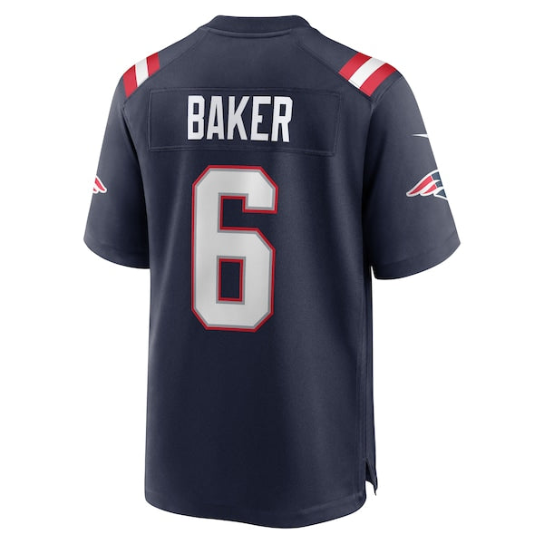 Javon Baker New England Patriots Nike Team Game Jersey -  Navy