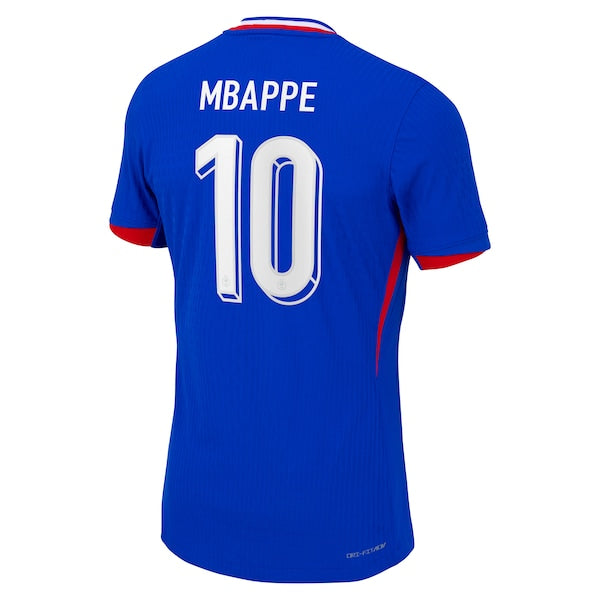Kylian Mbappe France National Team Nike 2024 Home Authentic Jersey - Blue