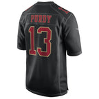 Brock Purdy San Francisco 49ers Nike Fashion Game Jersey - Carbon Black