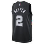 Dylan Harper San Antonio Spurs Nike Youth 2025/26 City Edition Swingman Jersey - Black