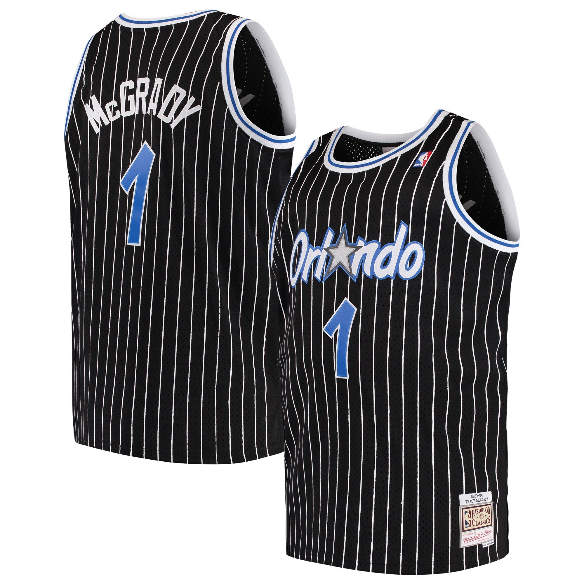 Tracy McGrady Orlando Magic Big & Tall 2000/01 Hardwood Classics Swingman Jersey - Blue/Black
