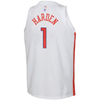 James Harden Philadelphia 76ers Nike Youth 2022/23 Swingman Jersey - City Edition - White