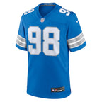 D.J. Reader Detroit Lions Nike Team Game Jersey -  Blue