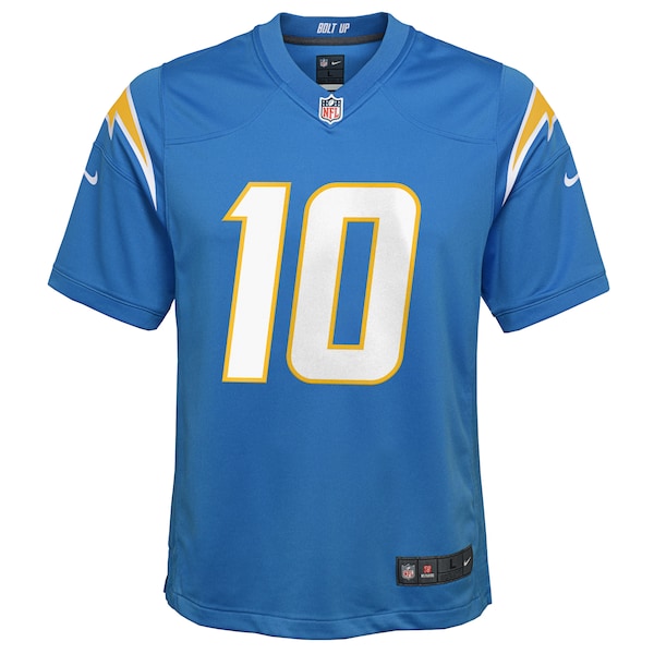 Justin Herbert Los Angeles Chargers Nike Youth Game Jersey - Powder Blue/Navy/Royal/White