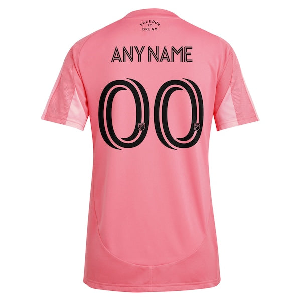 Inter Miami CF adidas Women's 2025 Euforia Replica Custom Jersey - Light Pink