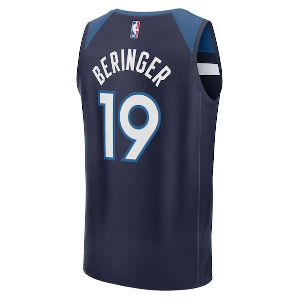 Joan Beringer Minnesota Timberwolves  Youth 2025 NBA Draft First Round Pick Fast Break Replica Jersey - Icon Edition - Navy