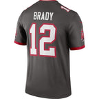 Tom Brady Tampa Bay Buccaneers Nike Alternate Legend Jersey - Pewter/Red