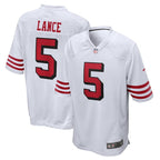 Trey Lance San Francisco 49ers Nike Alternate Game Jersey - White/Scarlet