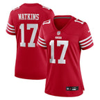 Jordan Watkins San Francisco 49ers Nike Women's Team Game Jersey -  Scarlet