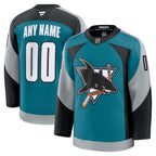 San Jose Sharks  Alternate Custom Premium Jersey - Teal