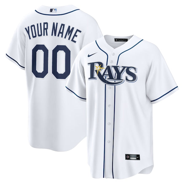 Tampa Bay Rays Nike Home Custom Replica Jersey - White