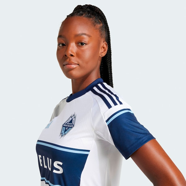 Vancouver Whitecaps FC adidas Women's 2025 The Peak Replica Jersey - White