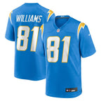 Mike Williams Los Angeles Chargers Nike Team Game Jersey -  Powder Blue
