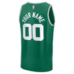Boston Celtics  Fast Break Custom Jersey - Icon Edition - Kelly Green/White/Black