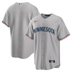 Minnesota Twins Nike Road Replica Team Jersey - Gray