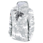 Atlanta Falcons Nike 2024 Salute to Service Club Fleece Pullover Hoodie - Arctic Camo