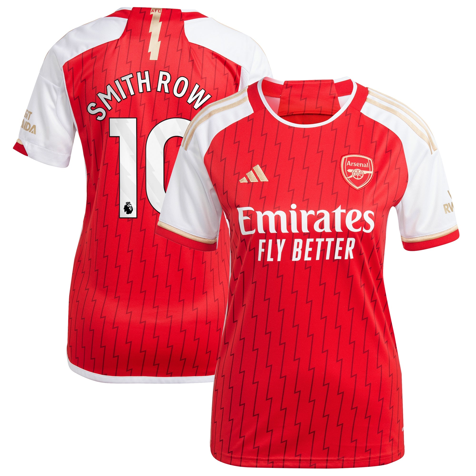 Emile Smith Rowe Arsenal adidas Women's 2023/24 Third Replica Player Jersey - Green/Red/Yellow