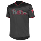 Philadelphia Phillies Profile Big & Tall Pop Fashion Jersey - Charcoal