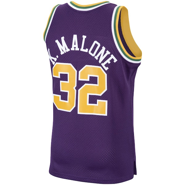 Karl Malone Utah Jazz 1991/92 Hardwood Classics Swingman Jersey - Purple