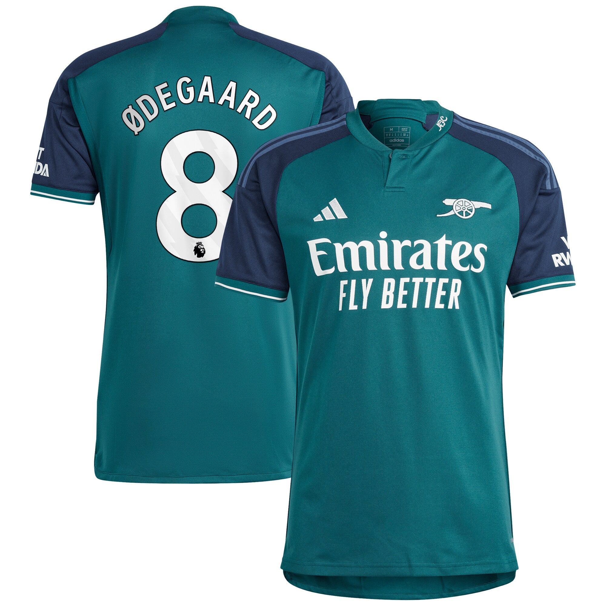 Martin Odegaard Arsenal adidas 2023/24 Away Replica Player Jersey - Yellow/Green