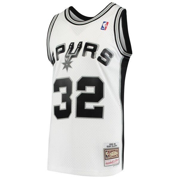 Sean Elliott San Antonio Spurs 1998/99 Hardwood Classics Swingman Jersey - White