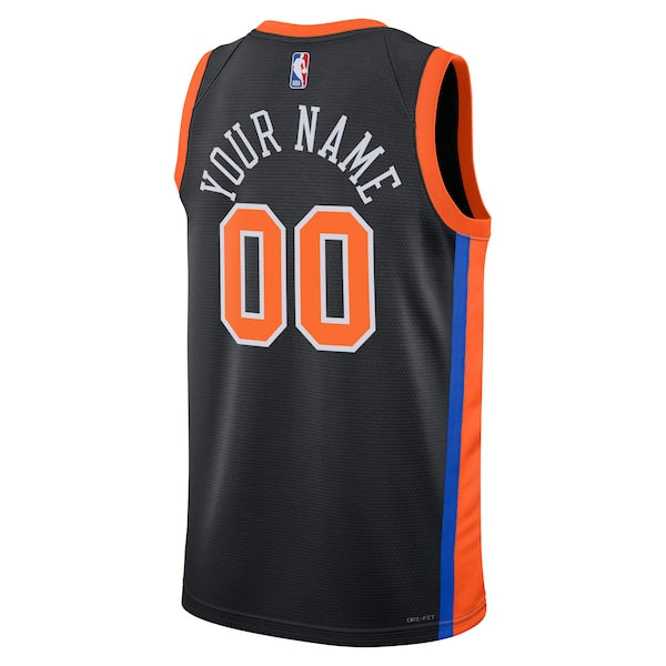 New York Knicks Nike Unisex 2022/23 Swingman Custom Jersey - City Edition - Black